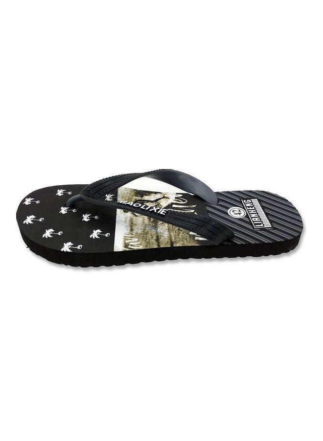 Casual Flat Flip Flops Black  - Image 3