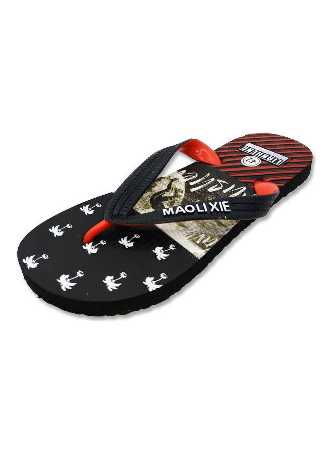 Casual Flat Flip Flops Black  - Image 1