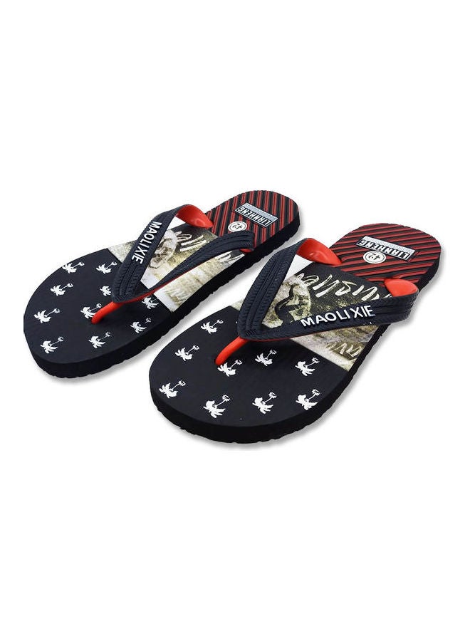 Casual Flat Flip Flops Black  - Image 2
