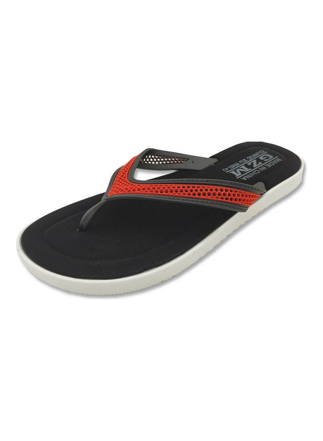 Casual Flat Flip Flops Red/Grey  - Image 1