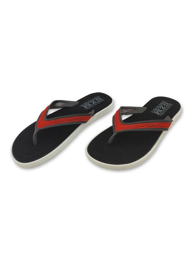 Casual Flat Flip Flops Red/Grey  - Image 2
