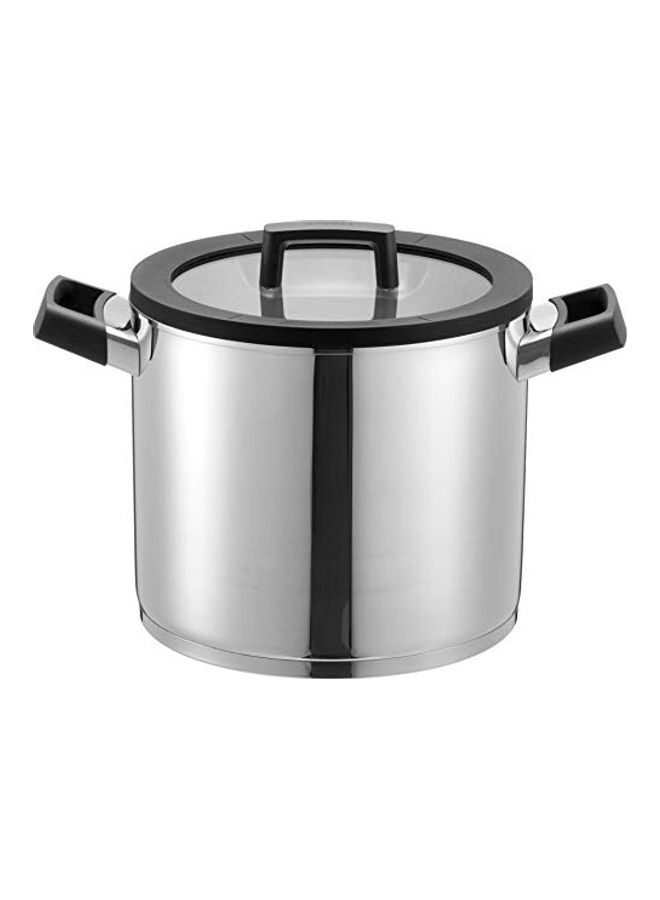 بيرجوف Covered Stockpot Downdraft - Gem Silver 24cm - Image 1