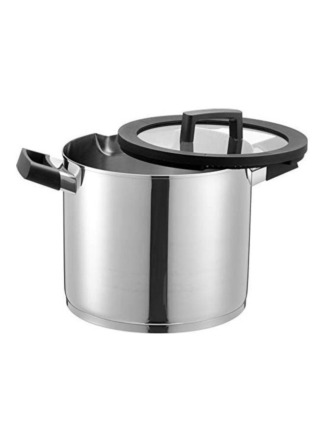 بيرجوف Covered Stockpot Downdraft - Gem Silver 24cm - Image 2