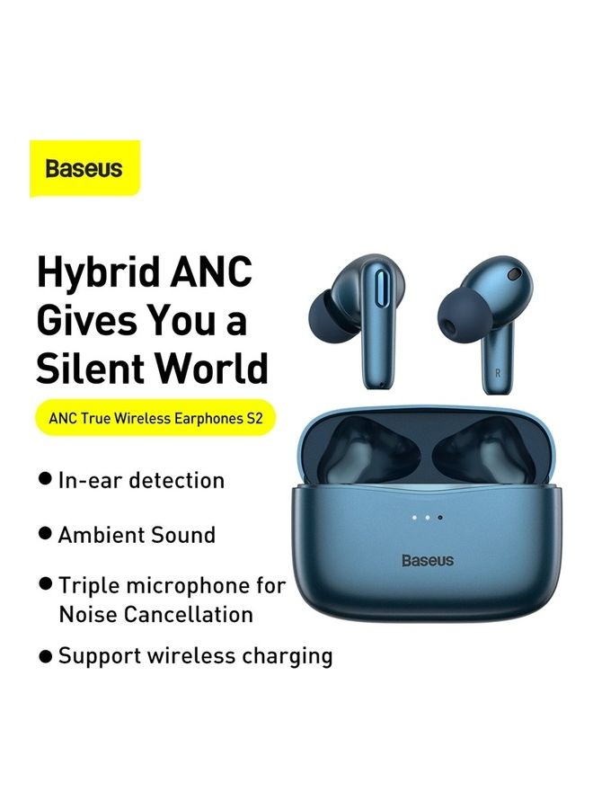 Baseus - SIMU S2 5.0 TWS Wireless Bluetooth Earphones Blue - Image 1