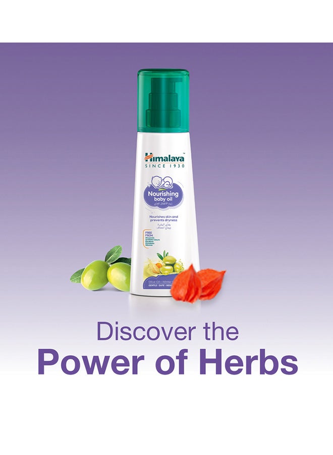 Himalaya - Nourishing Baby Oil With Olive Oil And Winter Cherry-300 ml - Image 1