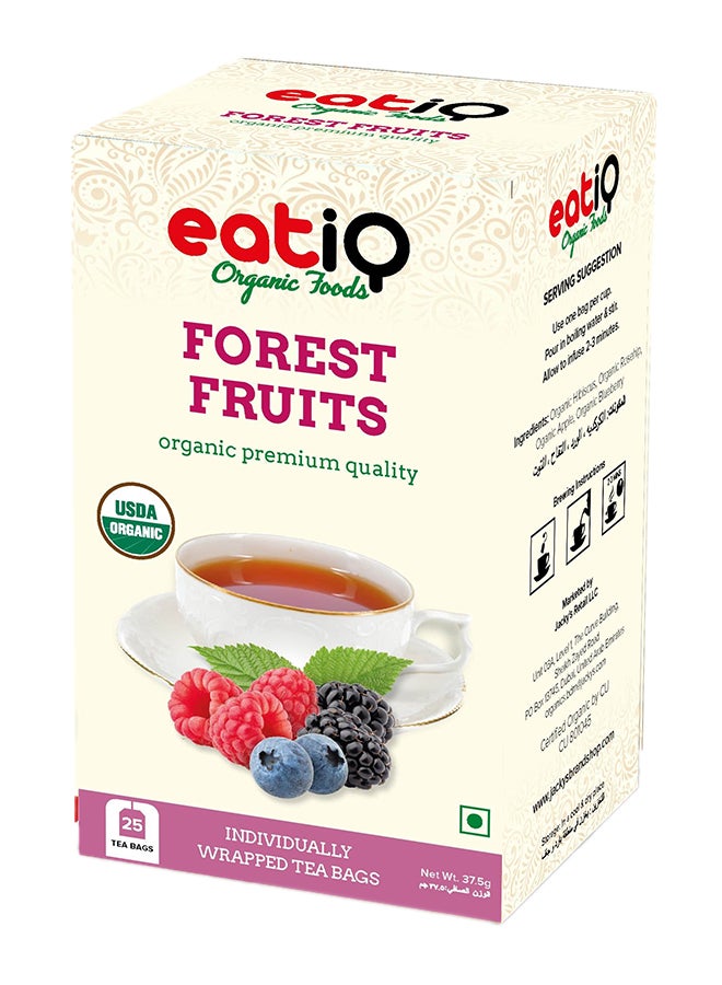 Forest Fruit Green Tea Bags 2grams Pack of 25