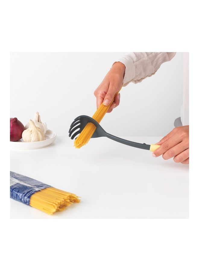 brabantia Spaghetti Spoon Plus Measure Tool Vanilla Yellow 30cm - Image 4