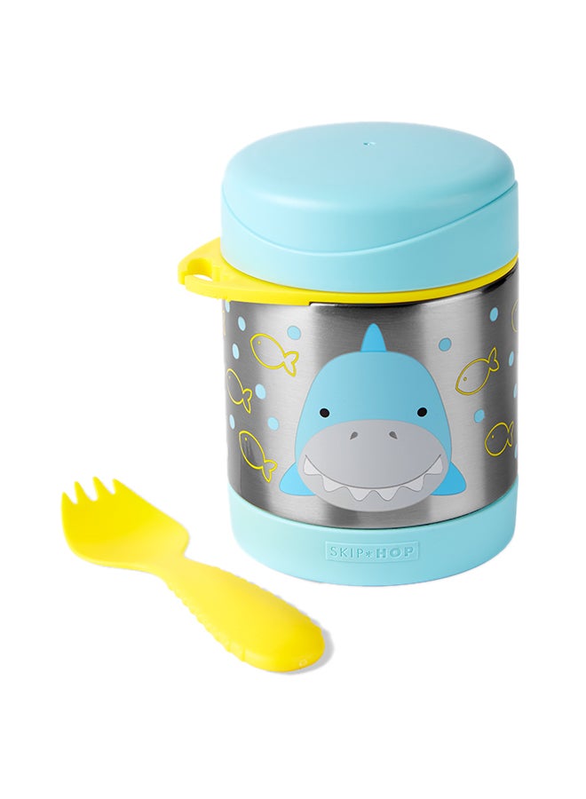 Skip Hop Zoo Shark Print Insulated Food Jar - Blue, Yellow - Image 2