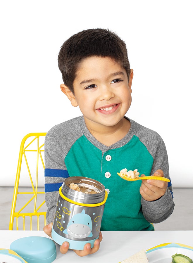 Skip Hop Zoo Shark Print Insulated Food Jar - Blue, Yellow - Image 4