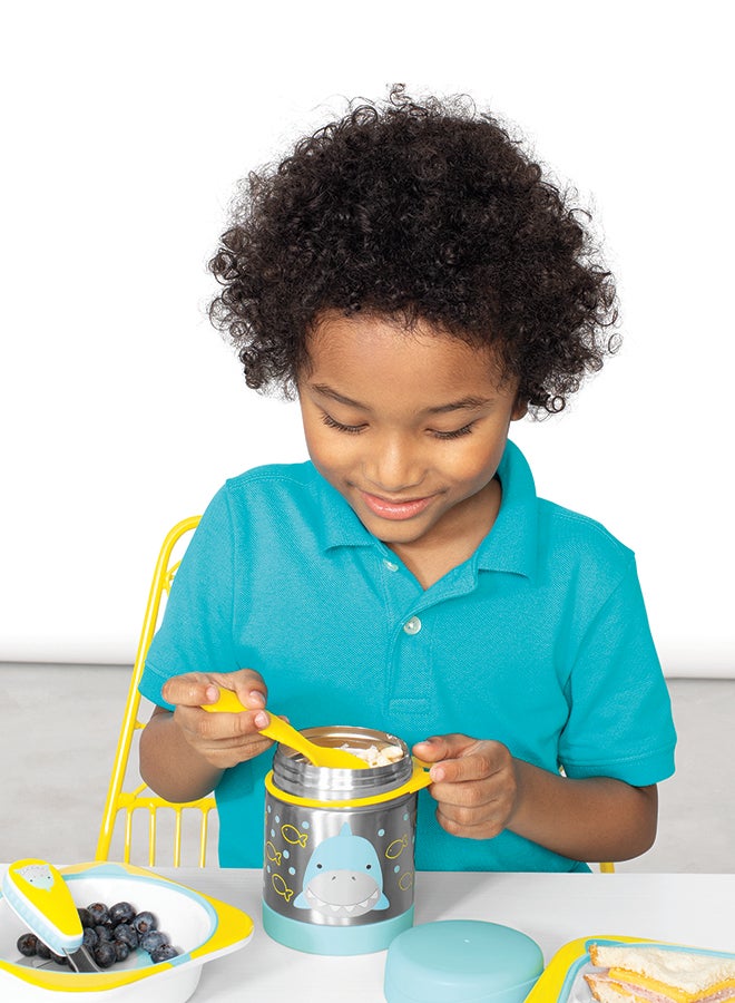 Skip Hop Zoo Shark Print Insulated Food Jar - Blue, Yellow - Image 5