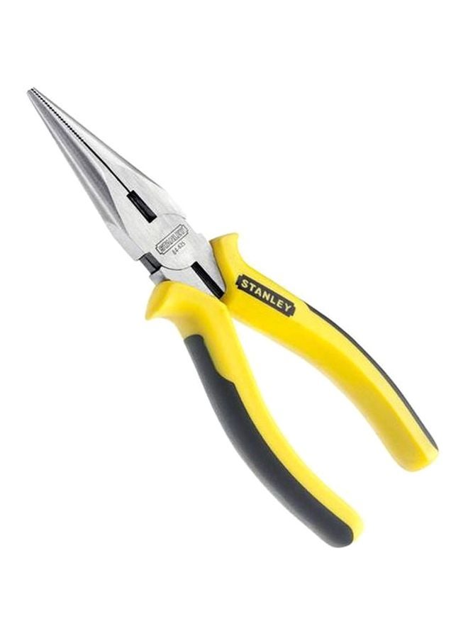 Stanley 0-84-625 Bimaterial Straight Long-Nosed Pliers Yellow/Black/Silver 0.4x11.2x4.6inch  - Image 2