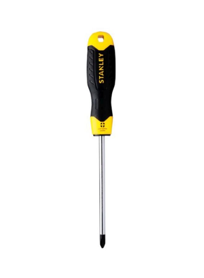 Stanley Cushion Grip Screw Driver Yellow/Black/Silver 200mm Yellow/Black/Silver 200mm  - Image 2