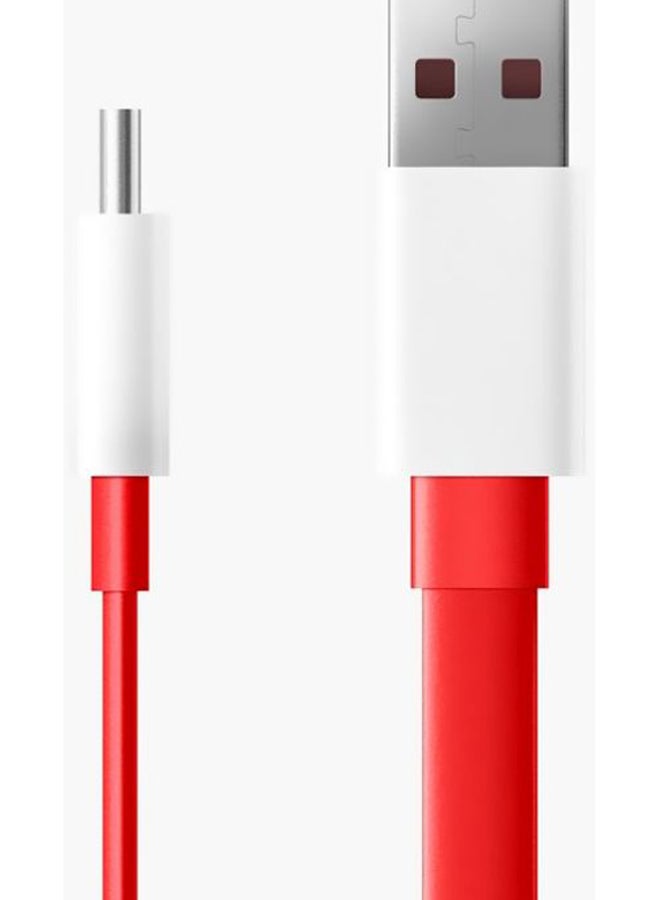 OnePlus Warp Charge Type-C Cable Red/White  - Image 4