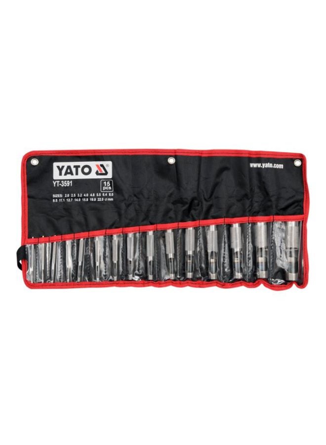 Yato Carbon Steel Pin Punch Set Silver/Black  - Image 2