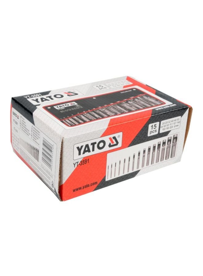 Yato Carbon Steel Pin Punch Set Silver/Black  - Image 3