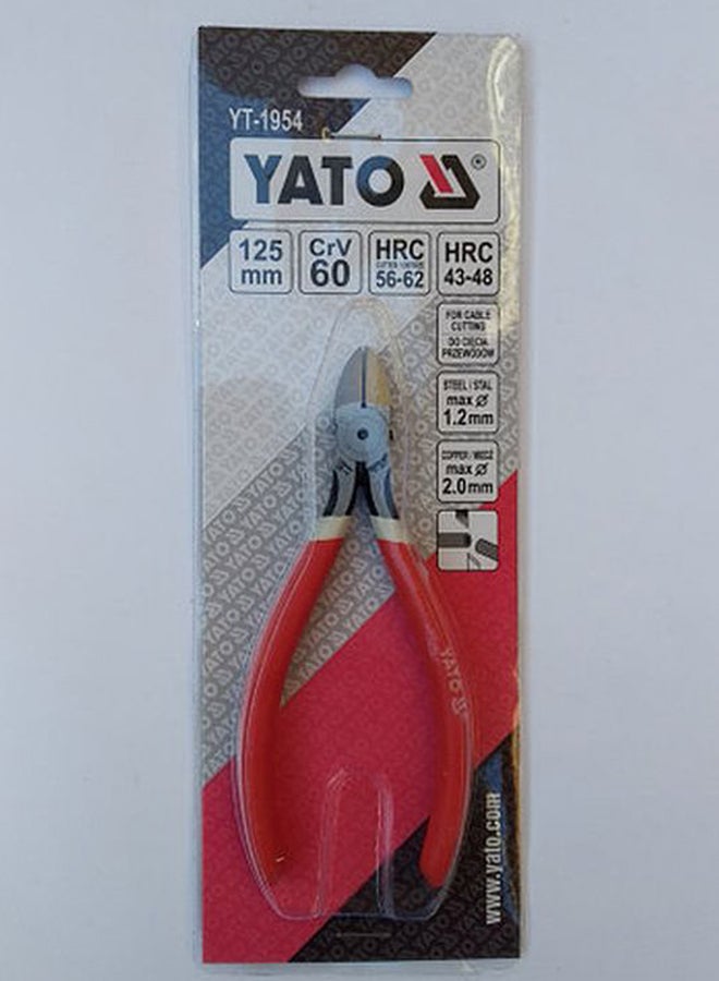 Yato Side Cutting Plier Red/Silver - Image 5