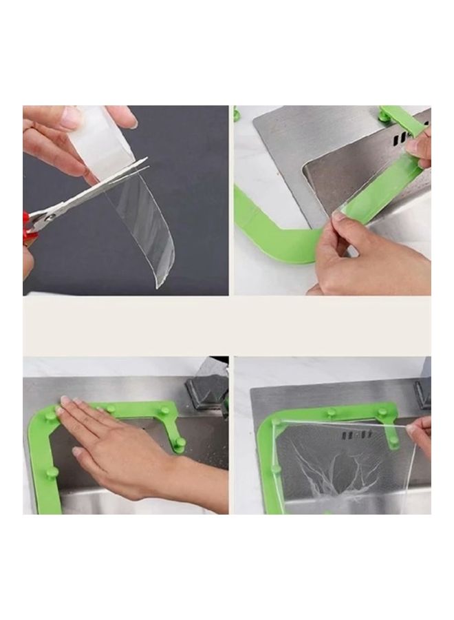 طقم شبكة فلتر حوض المطبخ مع رف الأخضر /شفاف/أبيض - Image 5