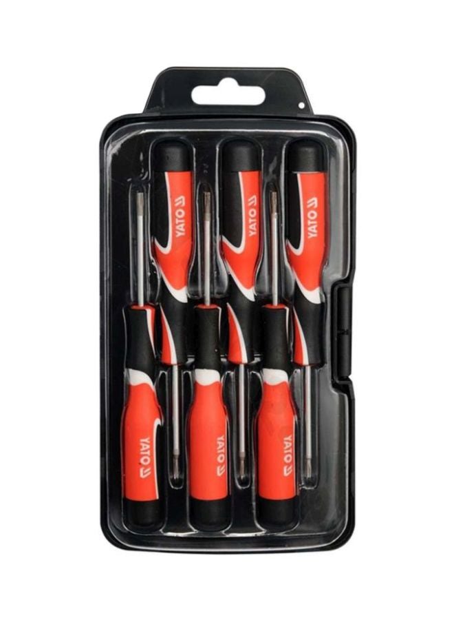 Yato 6-Piece Precision Torx Screwdriver Set Multicolour 50mm - Image 1