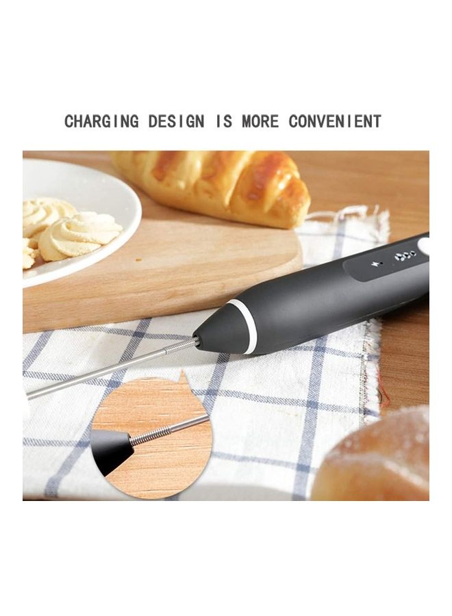 XiuWoo Electric Milk Foam Maker Black/Silver - Image 3