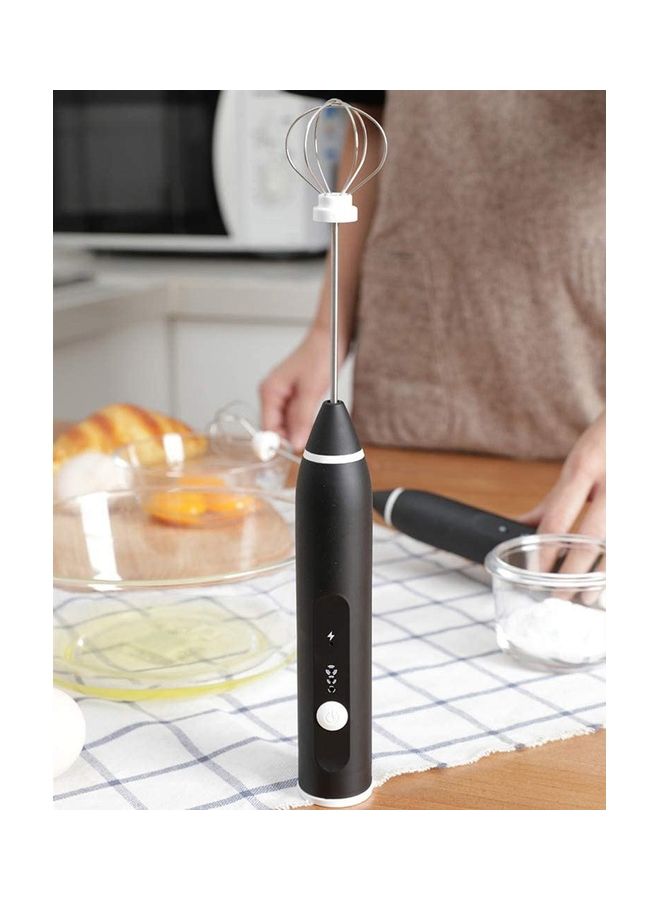 XiuWoo Electric Milk Foam Maker Black/Silver - Image 4