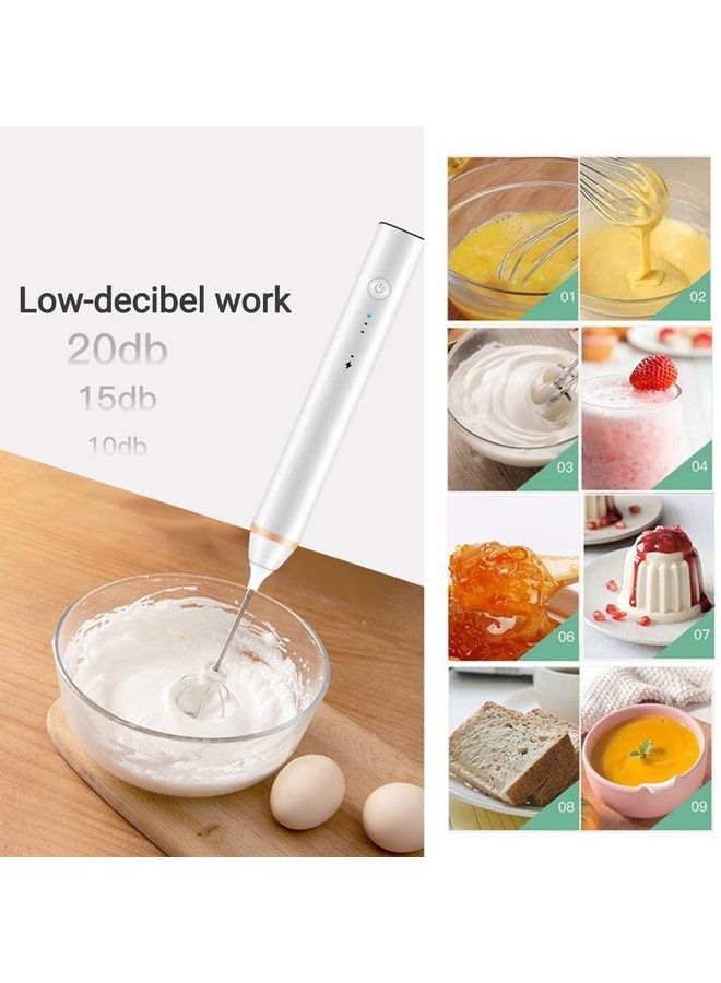 XiuWoo Electric Milk Foam Maker White/Silver  - Image 5