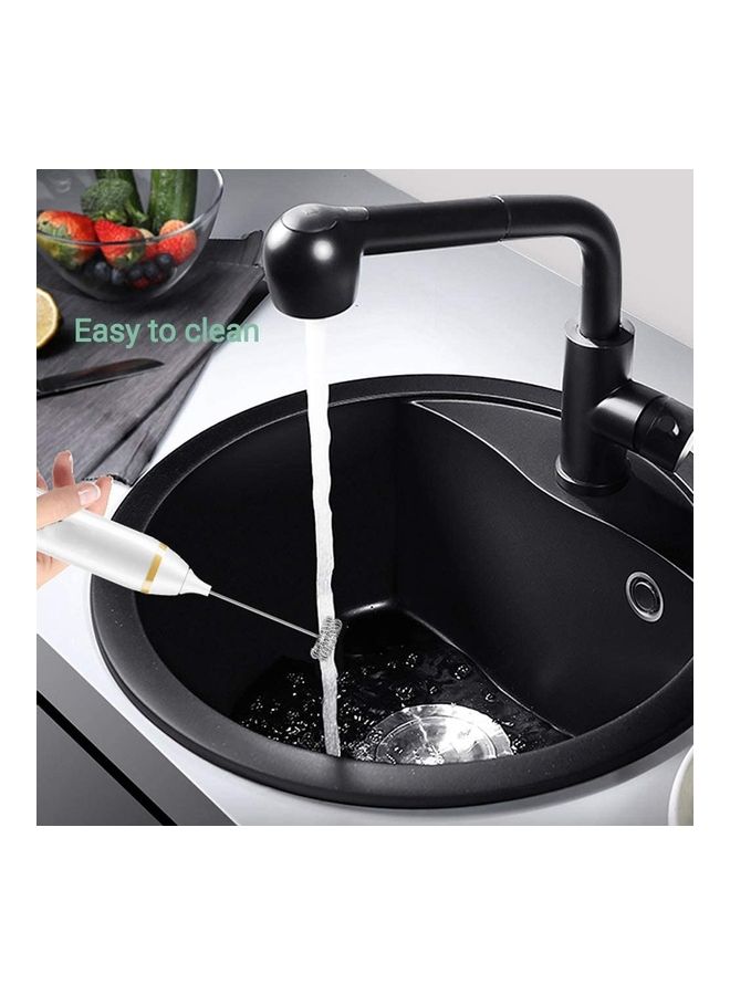 Electric Milk Foam Maker White/Silver