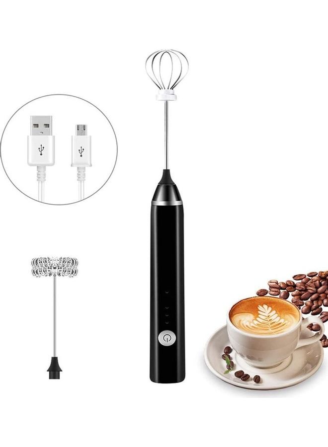 XiuWoo Handheld Electric Foam Maker And Whisk Set Black/Silver - Image 1