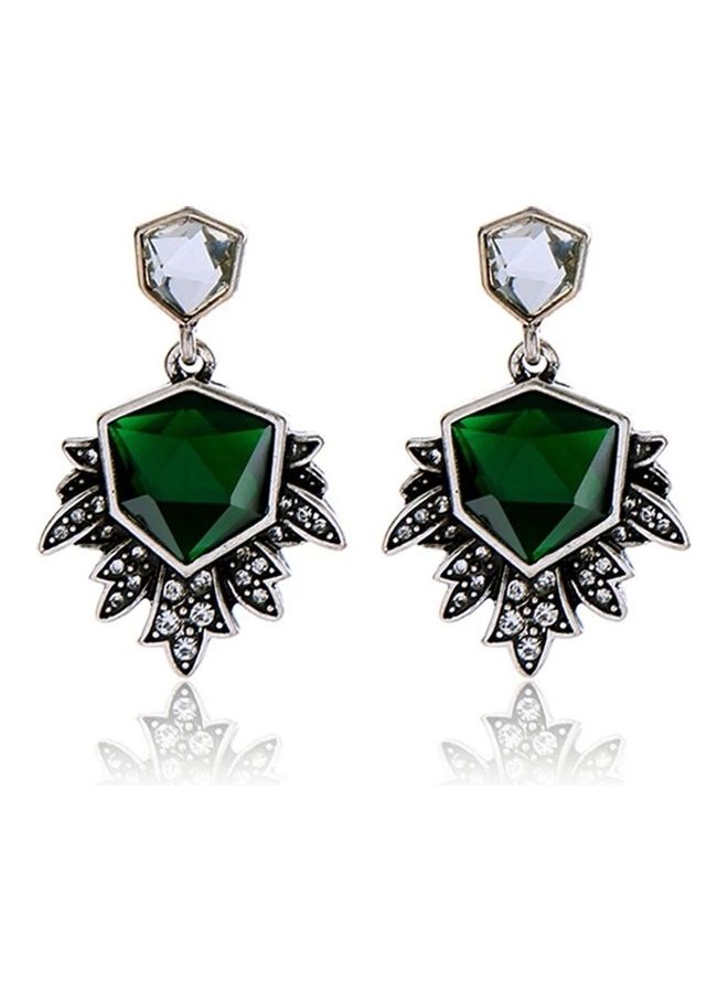 Miracle Empire - Flower Design Dangle Earrings - Image 1