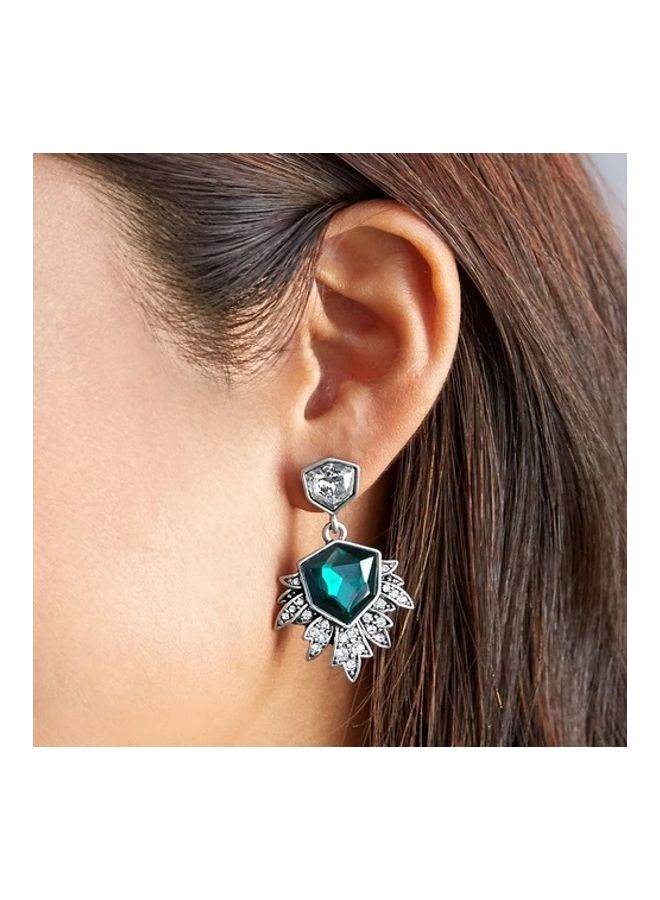 Miracle Empire - Flower Design Dangle Earrings - Image 1