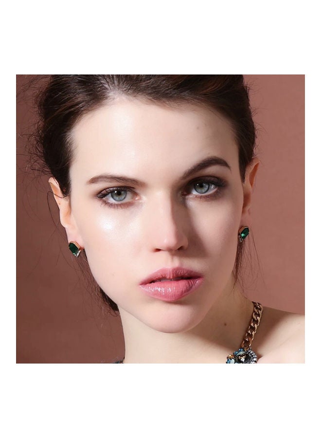 Miracle Empire Crystals Triangles Stud Earrings  - Image 3