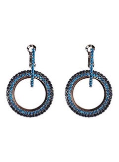 Elegant Crystals Hoop Earrings