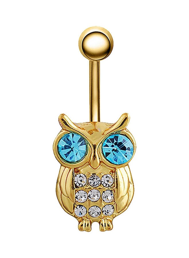 Miracle Empire Owl Crystals Belly Button Ring  - Image 1