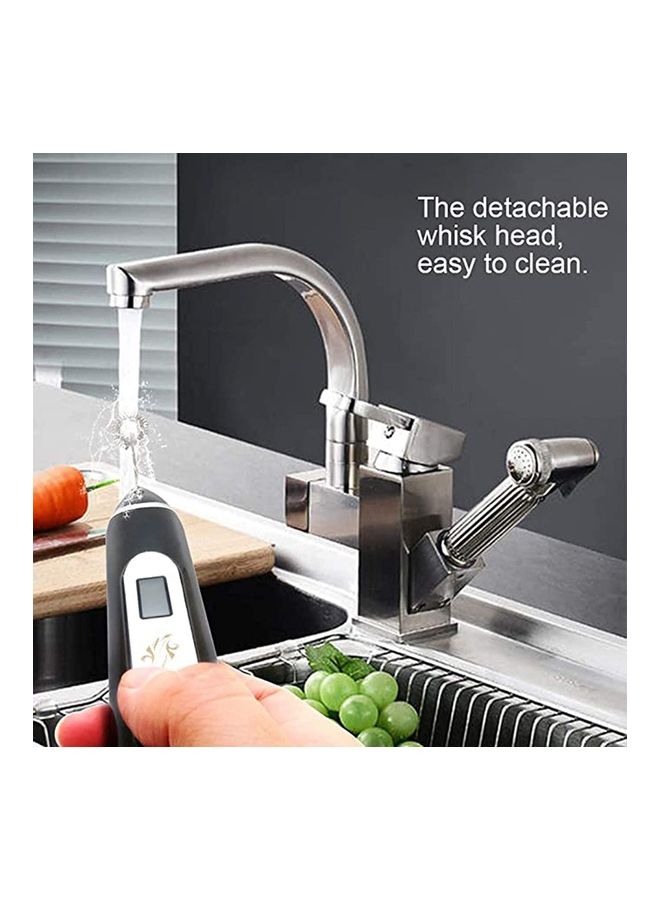 XiuWoo Handheld Electric Foam Maker And Whisk Set Blue/Silver  - Image 3
