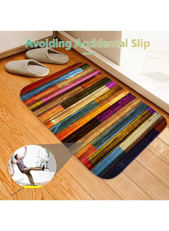 Non-Slip Flannel Floor Mat Multicolour 20x31inch  - Image 3