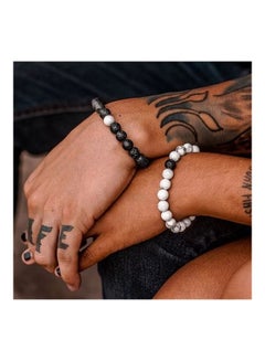 2-Piece Halite And Volcanic Lava Couple Bracelet Set - v1623919052/N48425681A_4