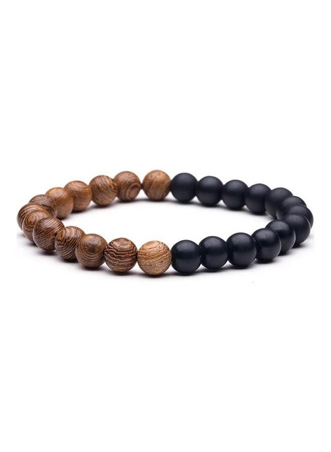 Onyx And Wood Bali Relax Mind Mindset Bracelet