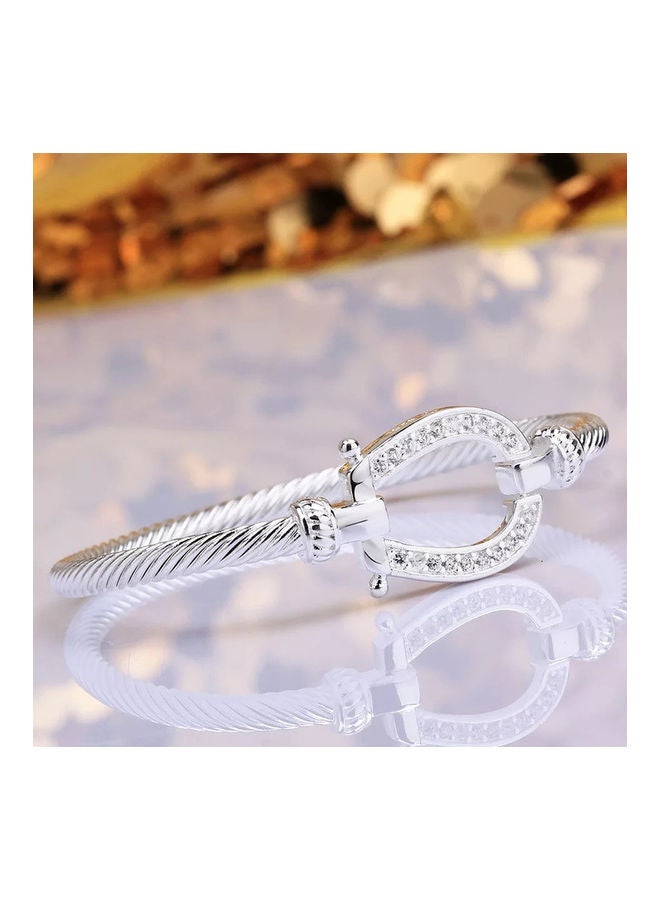 Miracle Empire 925 Sterling Silver Bangel Bracelet - Image 1