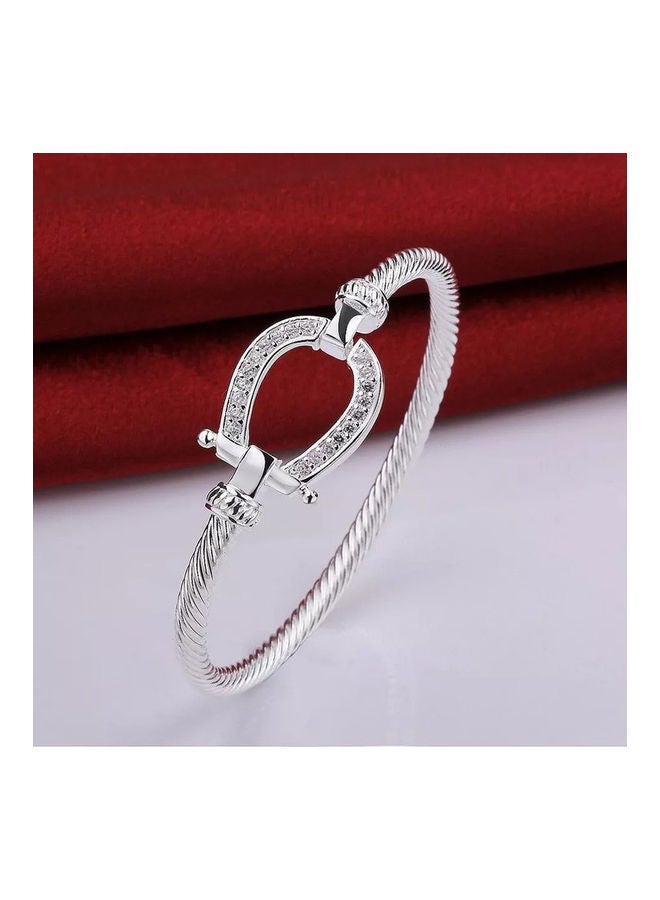 Miracle Empire 925 Sterling Silver Bangel Bracelet - Image 2