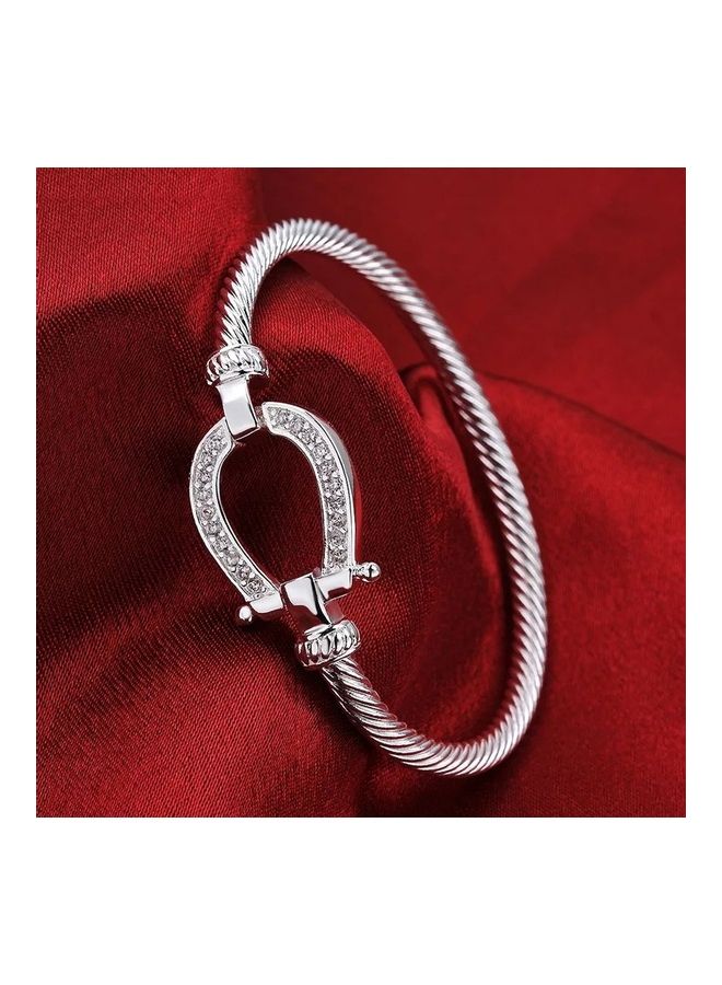 Miracle Empire 925 Sterling Silver Bangel Bracelet - Image 3