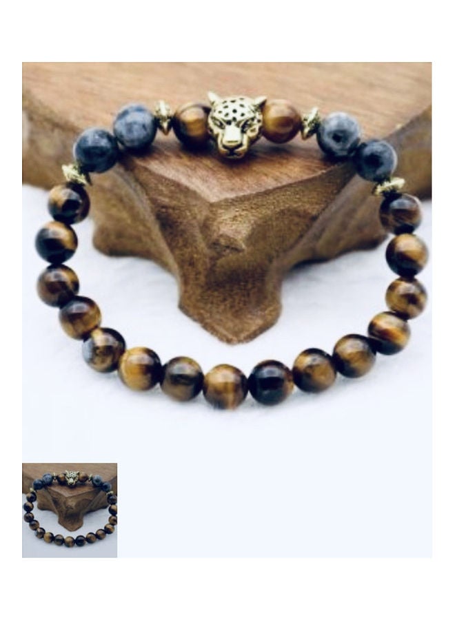 Miracle Empire Tiger Eye Volcanic Lava Bracelet - Image 2
