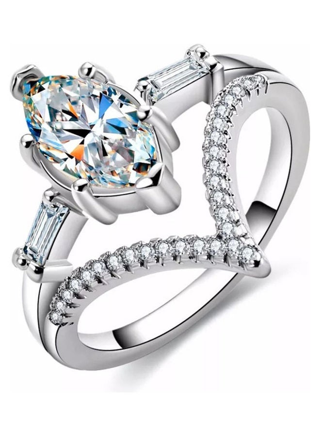 Miracle Empire Triangle Zircon Ring - Image 1