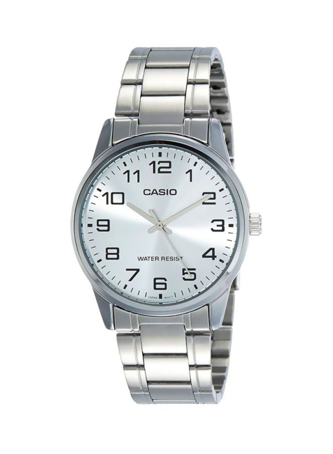 CASIO Men's Stainless Steel Analog Watch MTP-V001D-7BUDF - 38 mm - Silver - Image 1