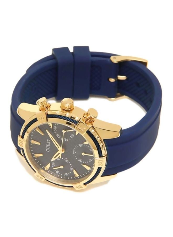 جس ساعة يد كاتالينا بعقارب طراز W0562L2 - مقاس 36 مم - لون أزرق للنساء - Image 4