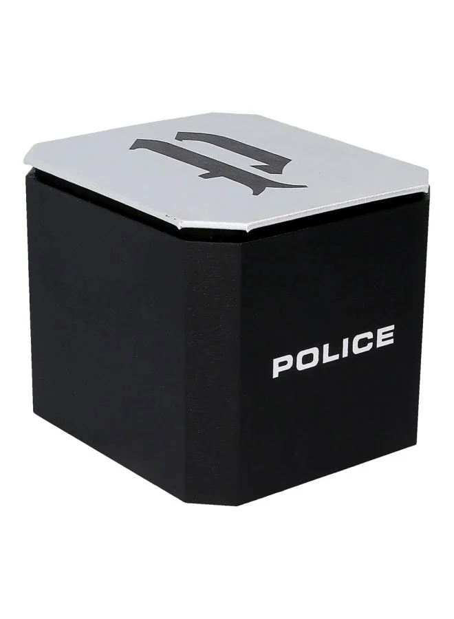 POLICE Helder Round Shape Stainless Steel Analog Wrist Watch 44 mm - Silver - P 15919JS-03MM