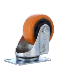 BMB tools Heavy Duty Double Ball Bearing Swivel Caster Wheel Silver/Orange 75mm  - Image 1