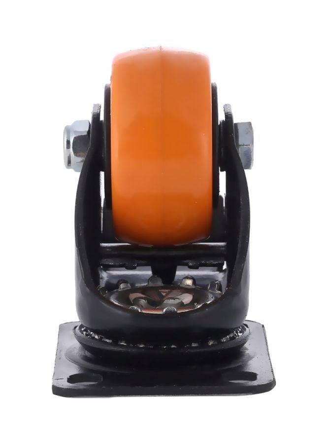 BMB tools Medium Duty Caster Wheel Ball Bearing Swivel With Brake Orange/Black/Silver 40mm - Image 3