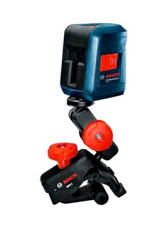 Self-Leveling Cross-Line Laser GLL 2-50 With Range 10m, Self-levelling Range ± 4°, Accuracy ± 0.5 mm And Tripod Thread 1/4 Blue/Black/Red