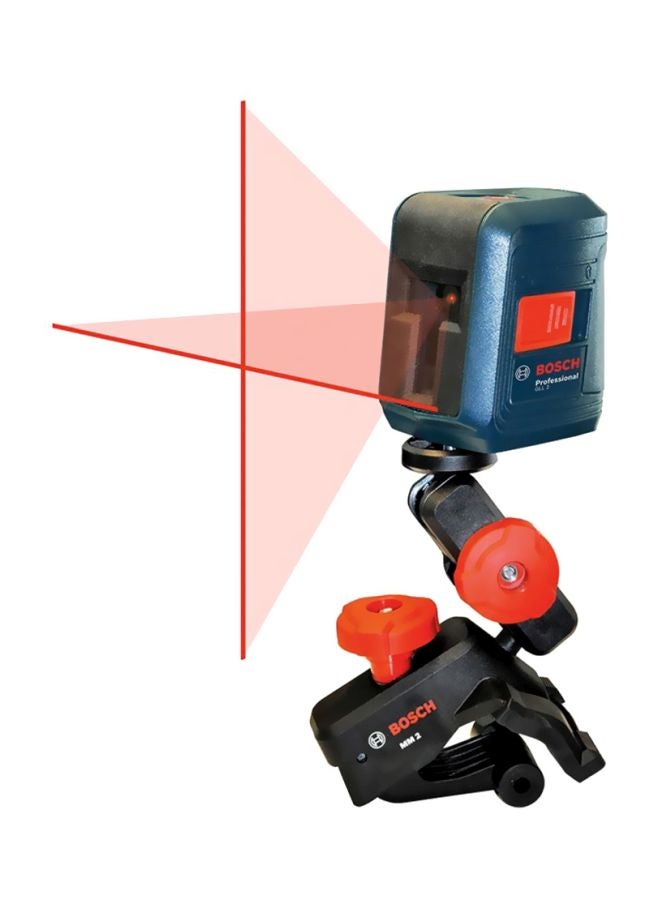 BOSCH - Self-Leveling Cross-Line Laser GLL 2-50 With Range 10m, Self-levelling Range ± 4°, Accuracy ± 0.5 mm And Tripod Thread 1/4 Blue/Black/Red - Image 1