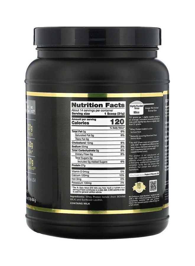 California Gold Nutrition Whey Protein Isolate  - Image 2