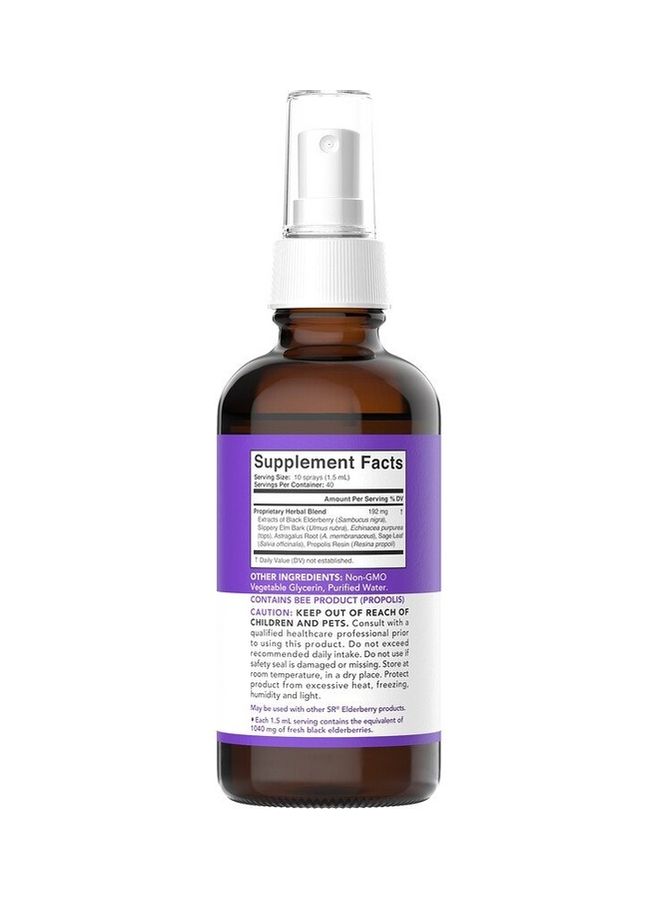 SPORTS RESEARCH - Liquid Elderberry Sambucus Complex Spray - Image 1